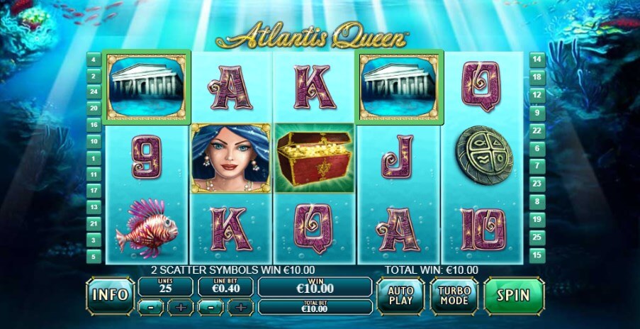 Atlantis Queen игровой автомат в казино Плей Фортуна